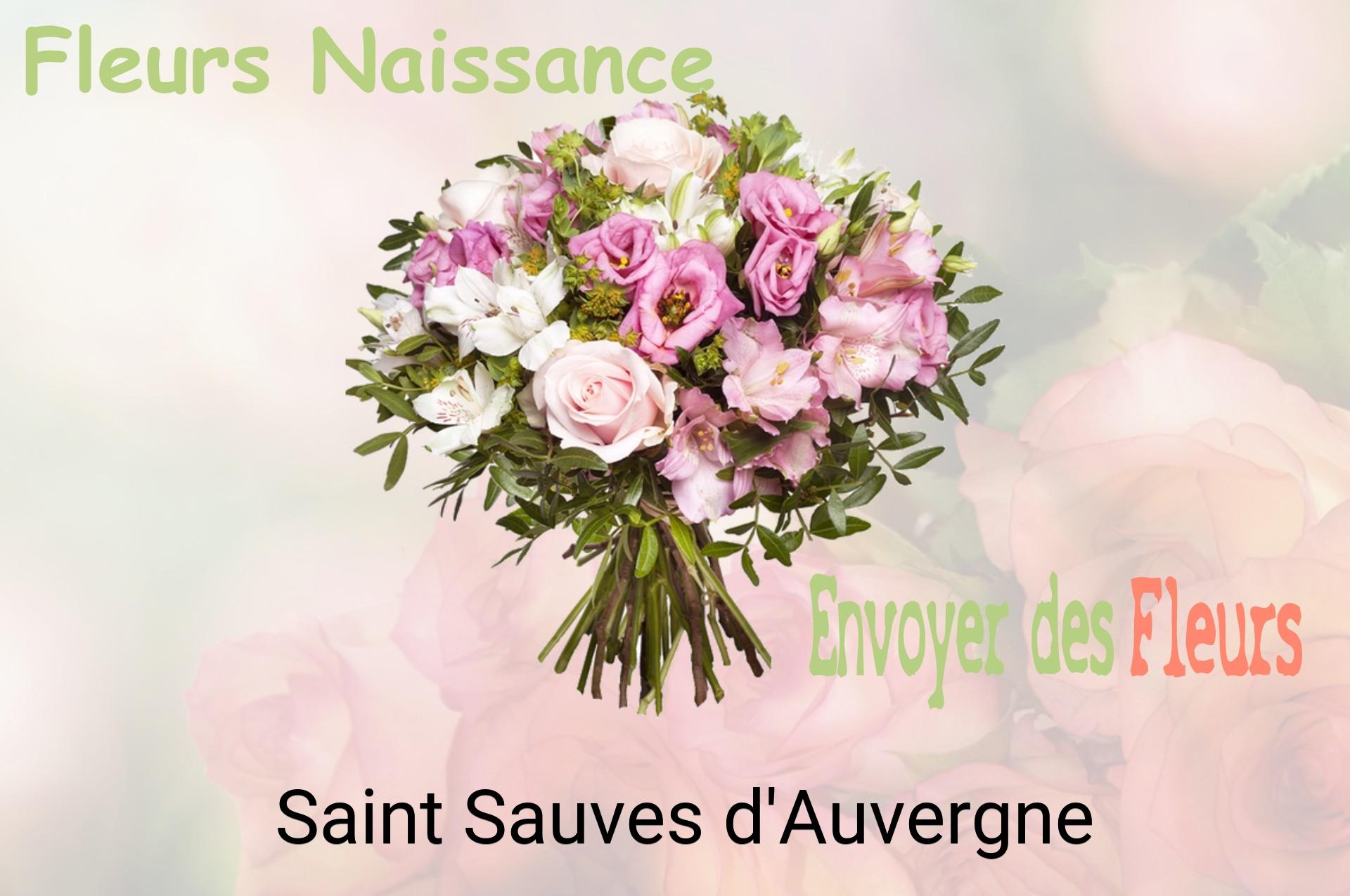 Bouquet de fleurs de naissance livré à Saint-Sauves-d'Auvergne
