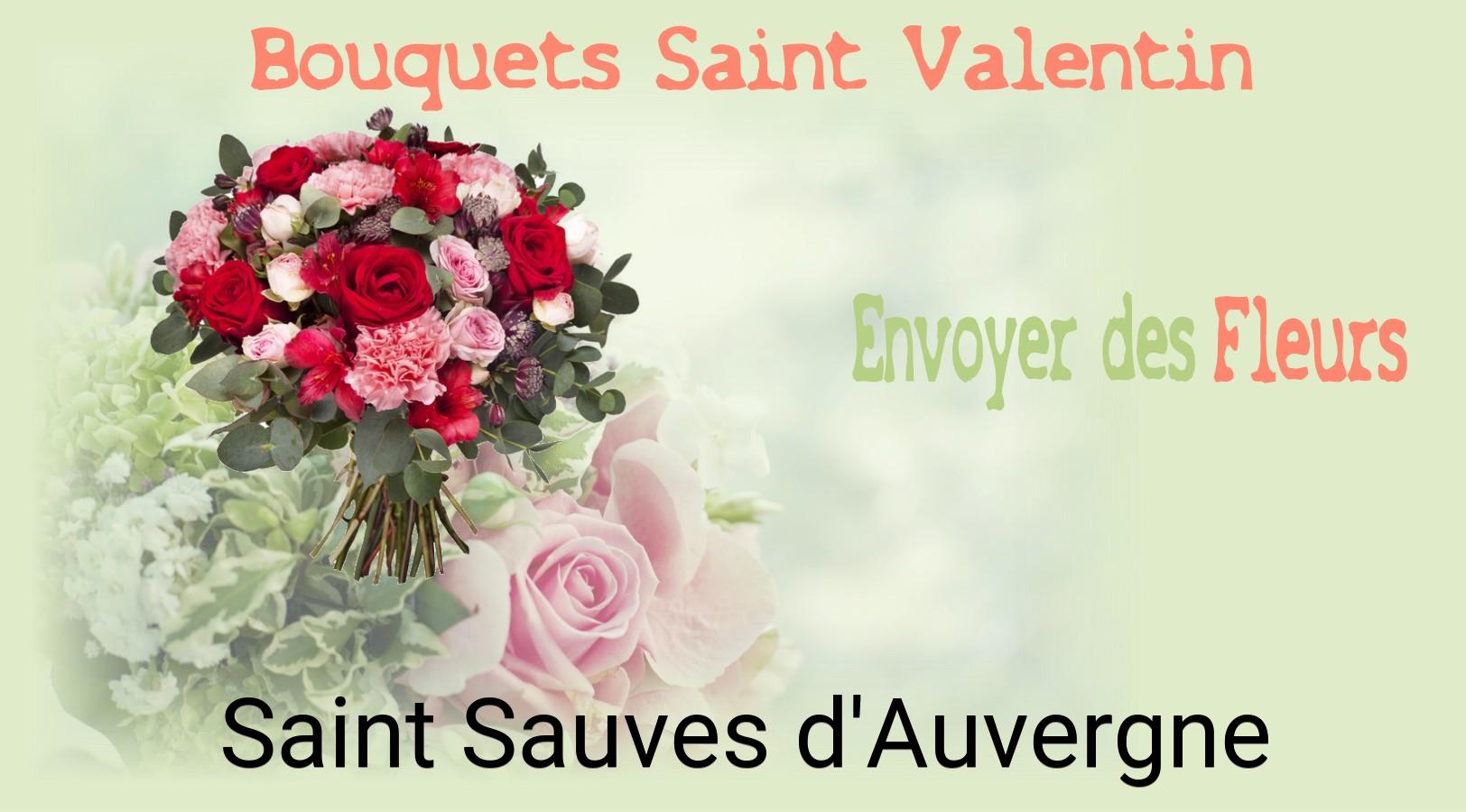 Roses de Saint-Valentin livrées à Saint-Sauves-d'Auvergne